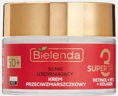 Крем укрепляющий от морщин 50+ день ночь SUPER TRIO RETINOL VIT C KOLAGEN – фото 3