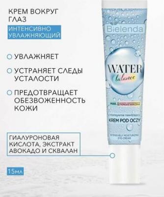 Крем вокруг глаз WATER BALANCE Интенсивно увлажняющий 15мл – фото 9