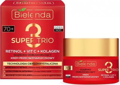 Super Trio Retinol+Vit C+Kolagen Глубоко восстанавливающий крем против морщин 70+ день/ночь 30 мл – фото 2