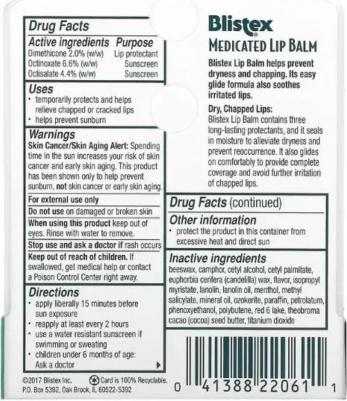 Бальзам для губ Medicated лечебный SPF15, 4,25 г – фото 8