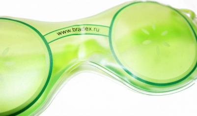 Маска гелевая для глаз «ОГУРЧИКИ», KZ 0194, зеленый – фото 2