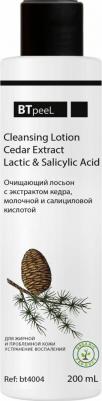 Очищающий лосьон с экстрактом кедра, молочной и салициловой киcлотой, 200 мл – фото 2