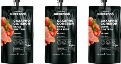 Пенящийся крем-мусс SUPER FOOD для лица и декольте Василек & Зеленый чай 100 мл – фото 1