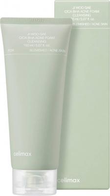 Ji Woo Gae Cica BHA Acne Foam Cleansing Пенка для проблемной кожи с BHA-кислотами 150 ml – фото 6
