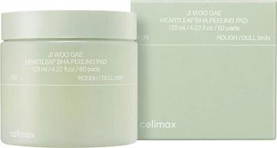 Отшелушивающие тонер-пэды с BHA-кислотами Ji Woo Gae Heartleaf BHA Peelind Pad, 125 мл – фото 13