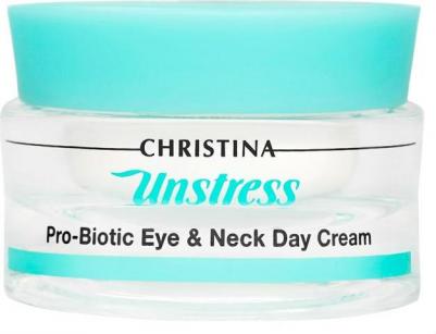 Крем-пробиотик дневной для кожи век и шеи СПФ8 / Probiotic Day Cream for Eye & Neck UNSTRESS 30 мл – фото 2