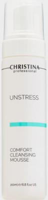 Очищающий мусс-комфорт Unstress Comfort Cleansing Mousse, 200 мл