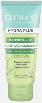 Маска для лица очищающая для комбинированной и жирной кожи Hydra Plus