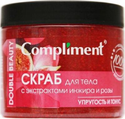 Double Beauty Скраб для тела с экстрактами инжира и розы Упругость и тонус 400мл – фото 3