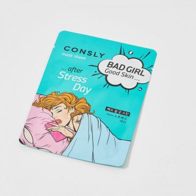 Маска тканевая после тяжелого дня - Good skin after stress day mask sheet, 23мл – фото 10