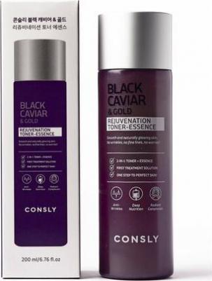 Тонер - эссенция с черной икрой и золотом. Black caviar & gold rejuvenation, 200 мл – фото 1