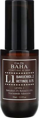 Омолаживающая сыворотка с бакучиолом и ретинолом L1 Bakuchiol 2% Retinol 0.15%