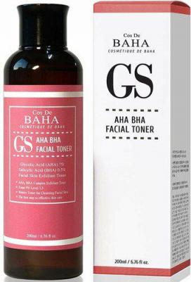 Тоник-эксфолиант с кислотами для проблемной кожи AHA/BHA GS Toner, 200ml