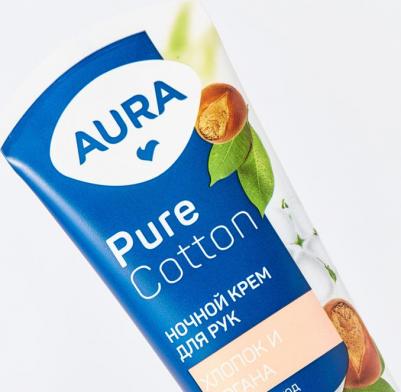 Крем для рук Aura Pure Cotton Ночной уход 75 мл – фото 2