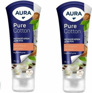Крем для рук Aura Pure Cotton Ночной уход 75 мл – фото 8