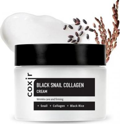 Крем против морщин с коллагеном и муцином черной улитки Black Snail Collagen Cream – фото 14