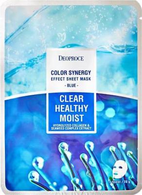 Маска для лица Маска тканевая морской коллаген Color Synergy Effect Sheet Mask Blue – фото 10