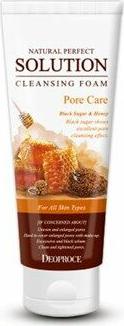 Пенка-скраб для умывания Бурый сахар Natural Perfect Solution Cleansing Foam Pore Care Black Sugar and Honey, 170 г – фото 7