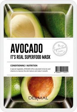 Маска для лица тканевая It's Real Superfood Mask AVOCADO 25 г – фото 1