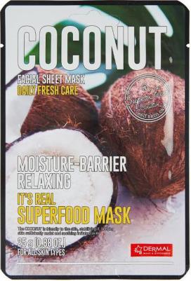 Маска для лица тканевая It's Real Superfood Mask COCONUT 25 г