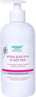 Green Professional Крем для рук и ногтей с кератином, маслом чайного дерева и серебром, 500 мл – фото 1