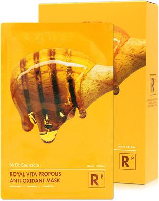 Набор тканевых масок с прополисом Royal Vita Propolis Antioxidant Mask, 10 шт – фото 5