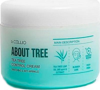 Крем для лица для чувствительной кожи About Tree Teatree Control Cream Whitening & Anti-Wrinkle, 90 мл – фото 1