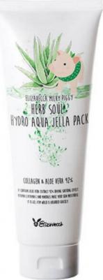 Маска для лица Универсальная маска с алоэ и коллагеном "Milky Piggy Herb Soul Hydro Aqua Jella Pack" – фото 10