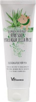 Маска для лица Универсальная маска с алоэ и коллагеном "Milky Piggy Herb Soul Hydro Aqua Jella Pack" – фото 15
