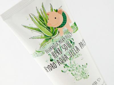 Маска для лица Универсальная маска с алоэ и коллагеном "Milky Piggy Herb Soul Hydro Aqua Jella Pack" – фото 16