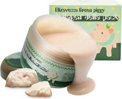Высококонцентрированная коллагеновая маска Green Piggy Collagen Jella Pack, 100 мл – фото 10