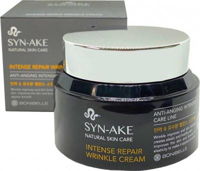 Bonibelle Syn-Ake Intense Repair Wrinkle Cream Антивозрастной крем с пептидом змеиного яда, 80 мл – фото 12
