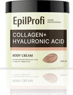 Крем для тела увлажняющий лифтинг эффект с коллагеном и гиалуроновой кислотой Collagen + hyaluronic acid 500 мл – фото 1