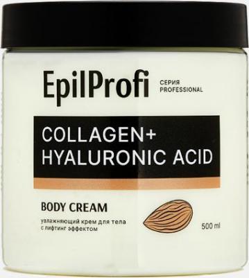 Крем для тела увлажняющий лифтинг эффект с коллагеном и гиалуроновой кислотой Collagen + hyaluronic acid 500 мл