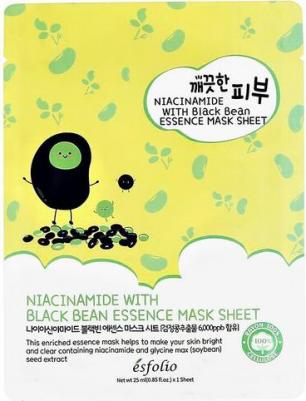 Маска для лица c ниацинамидом и экстрактом черных соевых бобов 25 мл – фото 2