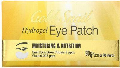 Патчи для глаз `` GOLD SNAIL гидрогелевые с экстрактом секрета улитки 60 шт – фото 2