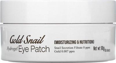 Патчи для глаз `` GOLD SNAIL гидрогелевые с экстрактом секрета улитки 60 шт – фото 5