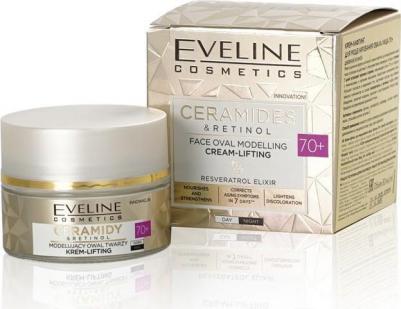 Крем-лифтинг для моделирования овала лица Ceramides & Retinol 70+ 50мл – фото 7