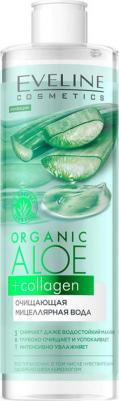 Мицеллярная вода ORGANIC Алое + Коллаген, очищающая, 400 мл – фото 1