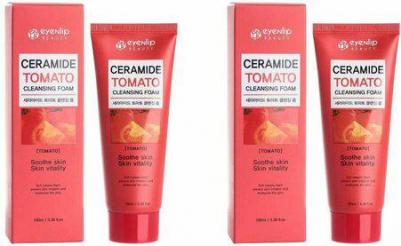 Пенка CERAMIDE TOMATO CLEANSING FOAM 100мл – фото 2