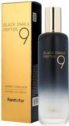 Эмульсия омолаживающая с комплексом из 9 пептидов Black Snail & Peptide9 Perfect Emulsion 35мл – фото 1