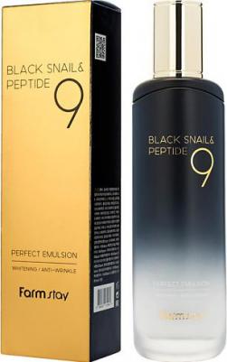 Эмульсия омолаживающая с комплексом из 9 пептидов Black Snail & Peptide9 Perfect Emulsion 35мл – фото 4