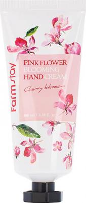 ФМС Hand Крем для рук pink flower blooming hand cream cherry blossom 100мл – фото 5