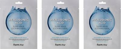 Маска тканевая суперувлажняющая с гиалуроновой кислотой Hyaluronic Acid Super Aqua Soothing mask, 25мл – фото 4