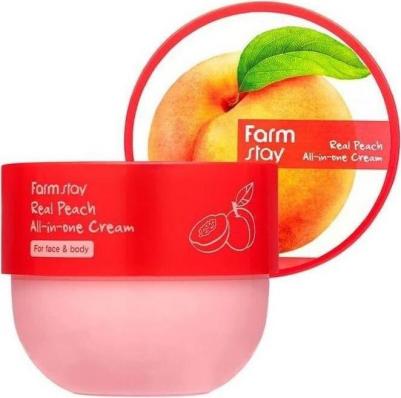 Многофункциональный крем с экстрактом персика Real Peach All-in-one Cream, 300ml – фото 6