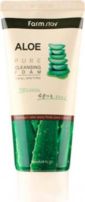 Очищающая пенка с экстрактом алоэ Aloe Pure Cleansing Foam, 180ml – фото 1