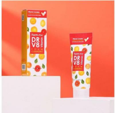 Очищающая пенка с комплексом витаминов Dr-V8 Vitamin Foam Cleansing, 100ml – фото 1