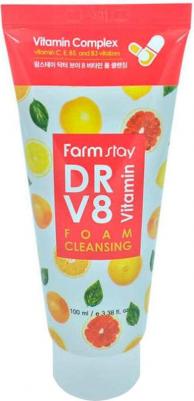 Очищающая пенка с комплексом витаминов Dr-V8 Vitamin Foam Cleansing, 100ml – фото 7