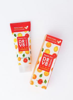 Очищающая пенка с комплексом витаминов Dr-V8 Vitamin Foam Cleansing, 100ml – фото 13