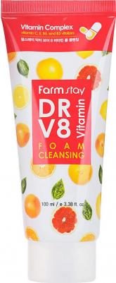 Очищающая пенка с комплексом витаминов Dr-V8 Vitamin Foam Cleansing, 100ml – фото 15